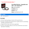 thumbnail image 2 of Front Wheel Bearing - Compatible with 2007 - 2011 Honda CR-V 2008 2009 2010, 2 of 2