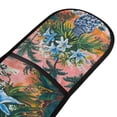 thumbnail image 4 of Yayeee Double Oven Mitt Kitchen Heat Resistant Baking 35" x7" Quilted Glove, Blue Flowers, 4 of 6