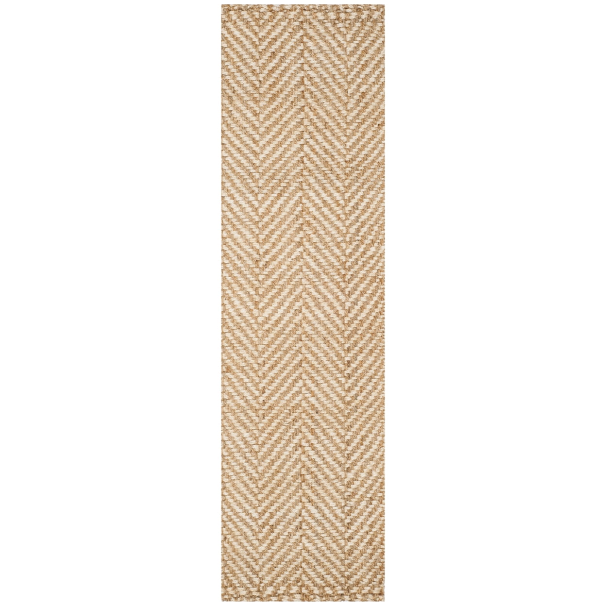 SAFAVIEH Natural Fiber Houston Braided Jute Area Rug, Ivory/Natural, 5' x 8'
