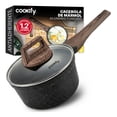 thumbnail image 1 of Olla Cacerola de Aluminio con Revestimiento Antiadherente Libre de PFOA Cookify (Mármol Negro,16 cm), 1 of 8