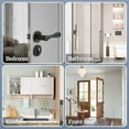 thumbnail image 2 of Tutuviw Over the Door Hook,Cat Design Wall Hooks Over Door Hook with 7 Hooks for Back of Bedroom Bathroom Door Punch-Free Coat Rack Organizer Clothes Key Holder Towel Door Coat Hanger,Black, 2 of 7