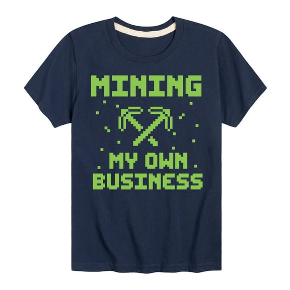 Instant Message - Gamer - Mining My Own Business - Toddler & Youth Short Sleeve Graphic T-Shirt