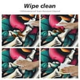 thumbnail image 4 of PIKWEEK  Round Table Cloth,Hand Skeleton Floral Elastic Stretch Tablecloth for Dining, Kitchen, Wedding, Parties, Fits Tables, 4 of 7