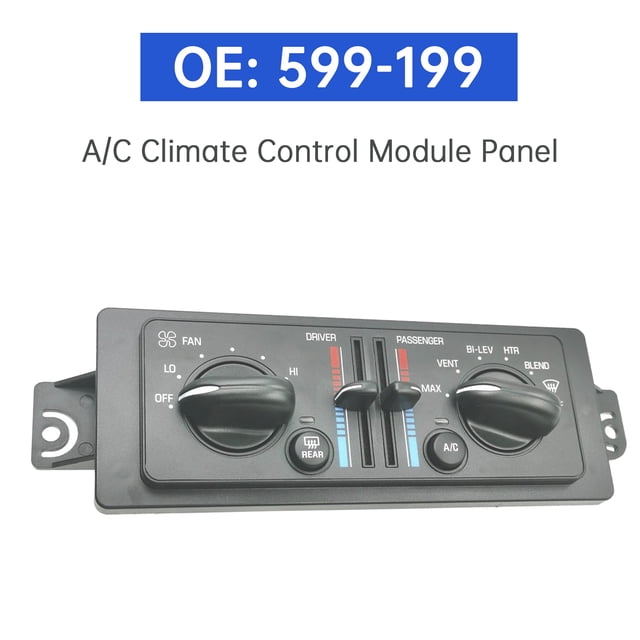 Panel del módulo de control de climatización del aire acondicionado 599-199 para Buick Regal 1997-2004