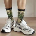 thumbnail image 6 of Fuzoiu Vintage Garlic Bread Illustration Print Athletic Crew Socks for Men & Women,Casual Crew Socks,Above Ankle Crew Socks for Business, Casual, 6 of 6