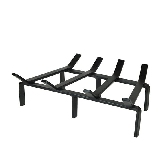 SteelFreak Heavy Duty Steel Fireplace Grate - Made in The USA (15 Inch)
