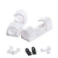 thumbnail image 2 of Decodeary 20Pcs/Set Self Adhesive Cable Clips Wire Straps Cord Organizer Desk Management black 1Set, 2 of 6