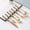 Gold, variant on Stainless Steel Cutlery Set with Pearl Ceramic Handle | Western Style Knife Fork Spoon Combo | Flatware Utensils for Dining | Kitchen and Tableware Set for Home Parties Weddings | 1 Piece
