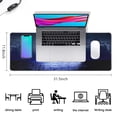 thumbnail image 4 of Level Up with Large SciFi Space Moon Gaming Mouse Pad: Extended, Stitched Edges, Anti-Slip Rubber Base, Premium Desk Pad for Keyboards, Perfect for Gaming, Home Office, 31.5x11.8 Inch, 4 of 7