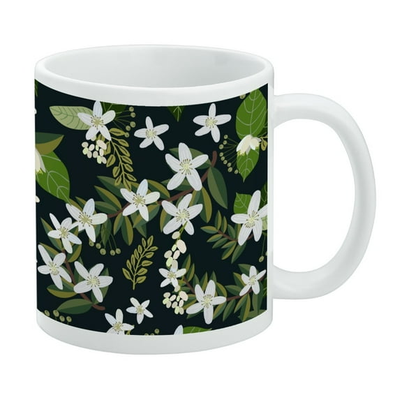 Jasmine Flowers White Mug
