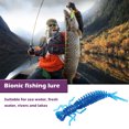 thumbnail image 3 of Wosthever 10 Uds Larva señuelos blandos 55mm 75mm 100mm señuelos artificiales gusano de pesca lubina de silicona Minnow Swimbait Jigging cebos de Pescar cinco 55MM Wosthever OD000528-05, 3 of 6