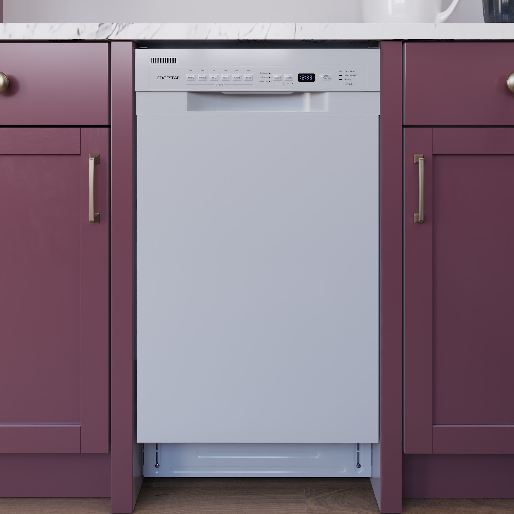 Edgestar Bidw1802 18" Wide 8 Place Setting Energy Star Certified Built-In Front Control
