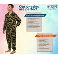 thumbnail image 5 of FUNZIEZ! - Military Soldier Camo Slim Fit Adult Unisex Novelty Union Suit Costume for Halloween - Large, 5 of 7