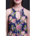 thumbnail image 4 of Bimba Floral Women Side Slits Long Casual Halter Maxi Dress Printed Party Wear-Large, 4 of 6