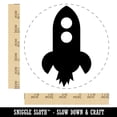thumbnail image 2 of Rocket Ship Doodle Self-Inking Rubber Stamp Ink Stamper - Brown Ink - Large 1-1/2 Inch, 2 of 7