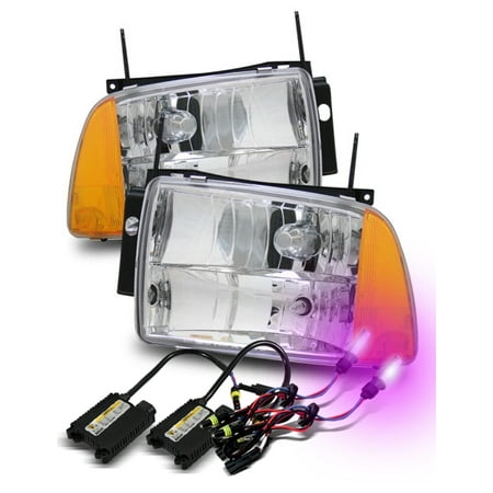 12000k Hid For 95 97 Chevy Blazer Aftermarket Crystal Headlights 12000k Hid For 95 97 Chevy Blazer Aftermarket Crystal Headlights Chrome Amber