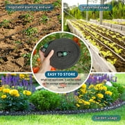Sunifier Flat Soaker Hose, 100FT-2PACK, PE Material, 60 PSI, Efficient for Lawn, Yard, Snake Soak Design