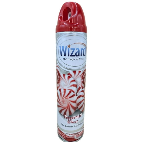 Wizard The Magic of Fresh | Odor Neutralizer & Air Freshener - 10 Oz. Peppermint twist Pack of 3 (Packaging May Vary)
