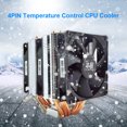 thumbnail image 1 of Enfriador De Cpu SNOWMAN 6 Heat Pipe Cooling CPU Cooler Fan 4 pines PWM Radiador silencioso (3 ventiladores), 1 of 7