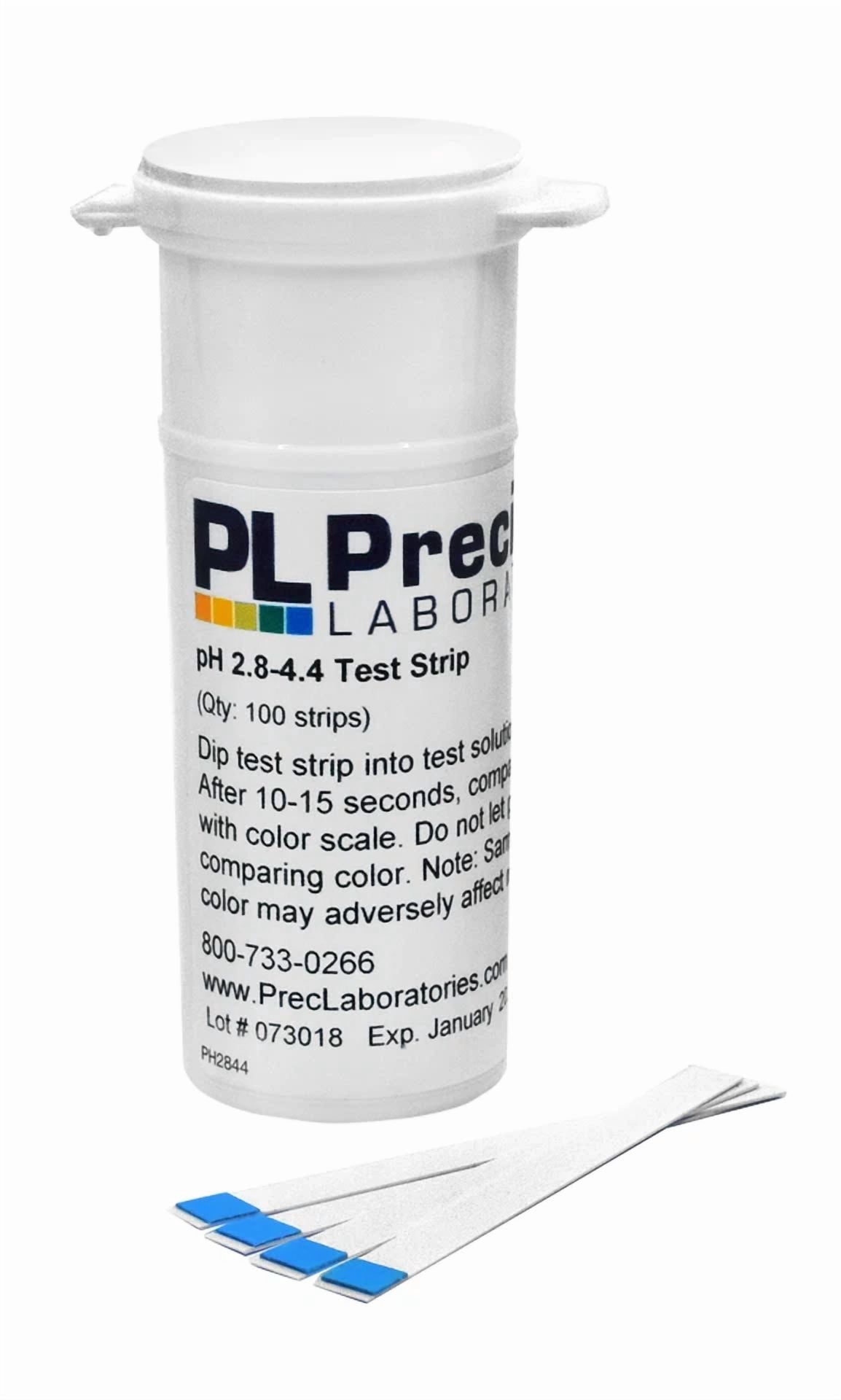 CIRCLE- Wine Ph Test Strips, Vial Of 100 - Eisco Labs