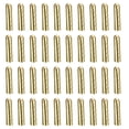 thumbnail image 1 of Unique Bargains Lot de 40 Embouts de Lacets en Métal 5x23mm Embout de Réparation de Lacets Ouvert Or, 1 of 6