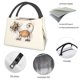 thumbnail image 4 of Easygdp Brown Cat Cartoon Bolsa de Almuerzo Insulada Reutilizable, Bolsa de Mano y Bandolera para Oficina, Trabajo, Viajes, 4 of 6