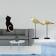 thumbnail image 2 of Estatua de gato de resina y figuras de pájaros de madera, esculturas decorativas de animales para escritorio, adorno de entrada, estantería, sala de e, 2 of 8