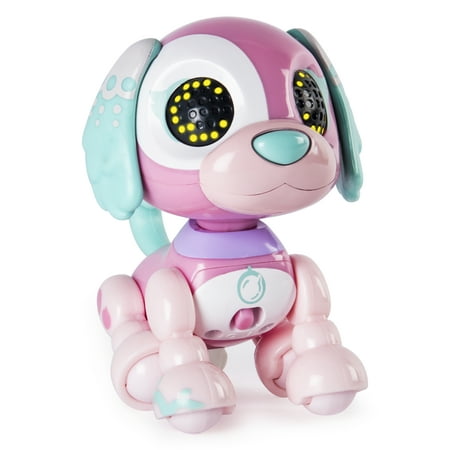 Zoomer Zupps Tiny Pups, Spaniel Bubblegum, Litter 3 - Interactive Puppy with Lights, Sounds and