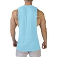 thumbnail image 5 of Taqqpue Men's Tank Top Sleeveless Muscle Stringer Workout Top Cut Open Gym Training Bodybuilding Athletic T Shirts Quick Dry Fitness Shirt, 5 of 6