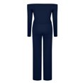 thumbnail image 6 of Gytharion Lounge Sets for Women 2 Piece Outfits Long Sleeve Off The Shoulder Tops and Elastic Waist Long Pants Sets Fashion Slim Fit Tracksuit Sets for Prom Party, 6 of 7