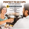 thumbnail image 2 of SHSLING 50 X 16oz Paper Coffee Cups With 50 White Lids And 50 Sleeves, Disposable Coffee Cups For Hot And Cold Drinks, 2 of 3