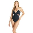 thumbnail image 2 of Bleu Swimwear Don t Mesh With Me Halter One Piece Tank With Removable Cups 10, 2 of 4