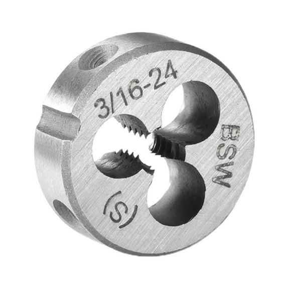 Uxcell 3/16"-24 BSW Alloy Steel Machine Thread Round Threading Dies