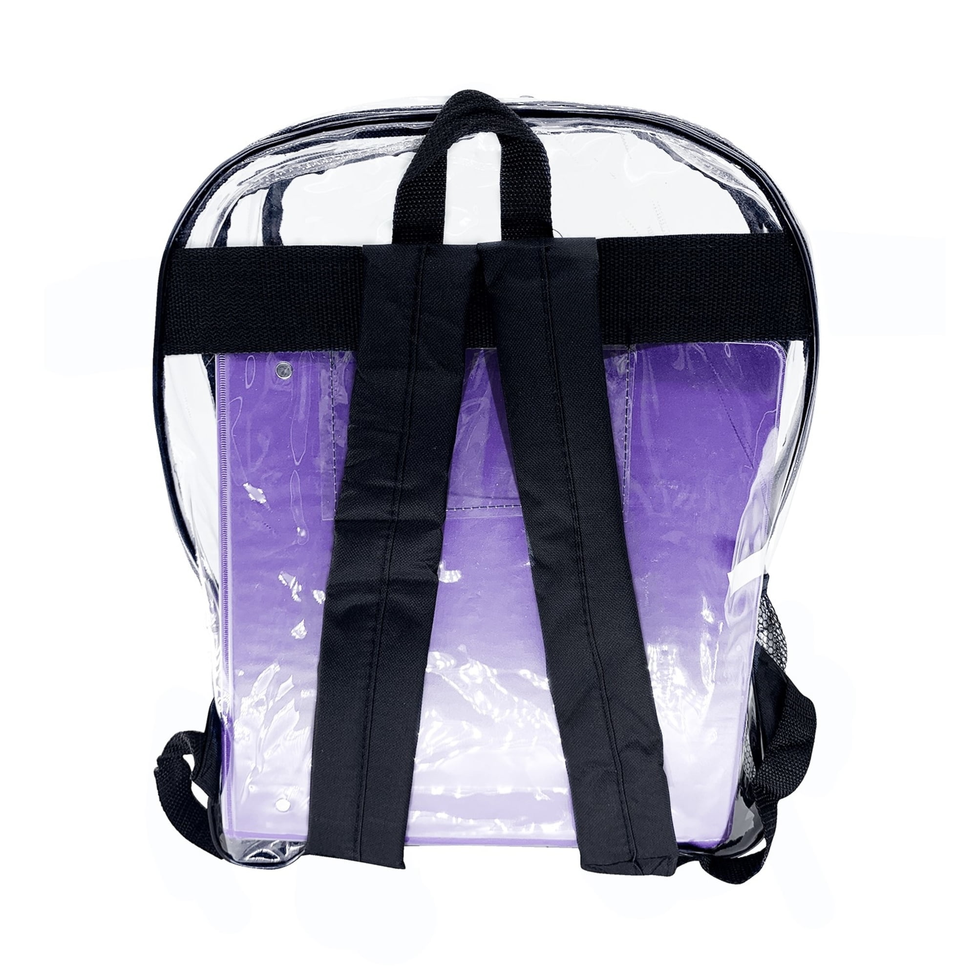 Clear Backpack, 6 Black, with Pencil Pouch