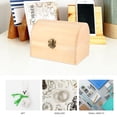 thumbnail image 2 of EeaseMX Cajas de almacenamiento de madera maciza con diseño de arco, cajas de regalo y cofres de tesoros (grandes), 2 of 7