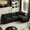 Black, variant on CKEASEAN 102" Chenille Modular Sectional Sofa with Ottoman, 3-Seater L-Shape Cloud Couch with Upholstered & Pillow, Comfy Cloud Sofa for Living Room, Bedroom, Apartment, Office, Easy Assembly