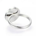 thumbnail image 3 of QQTDFG 304 Stainless Steel Finger Rings Flat Round Gold Silver Z694-Silver-9, 3 of 3