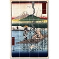 thumbnail image 1 of Ceramic Tile Mural-Utagawa Hiroshige Ukiyo-E Tile Mural Home Construction Design Idea. 32" w x 48" h using (24) 8 x 8 ceramic tiles, 1 of 3
