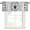 Gray, variant on Vintage Bees Crowns Valances for Windows Farmhouse Kitchen Curtains Valances Rod Pocket Valance Curtains for Windows Rustic Leaves Rings Brown Gradient Window Valances for Bathroom Bedroom 42"x18"