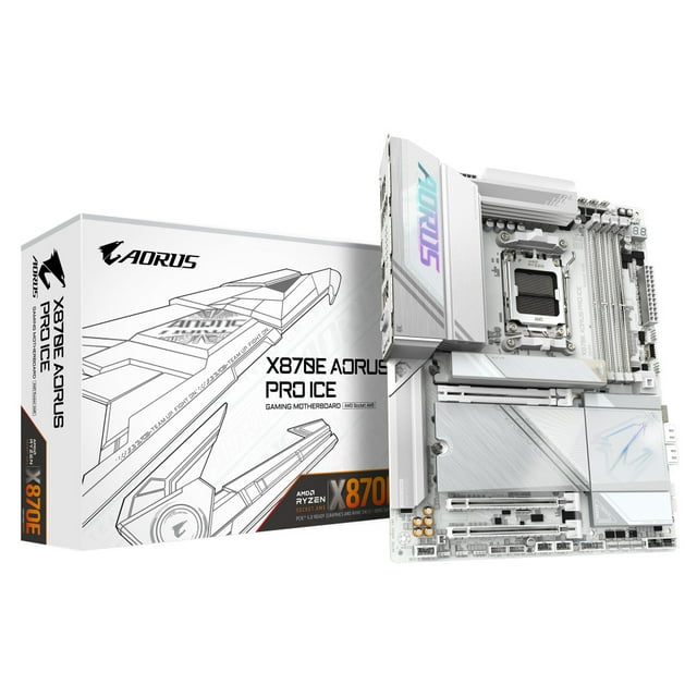 Tarjeta Madre AORUS X870E AORUS PRO ICE ATX Socket AM5 AMD X870E 256GB DDR5