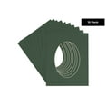 thumbnail image 2 of 30x42 Mat Bevel Cut for 28x40 Photos Precut Hunter Green Oval Shaped Photo Mat Board Opening Pack of 10 Matboards, 2 of 4