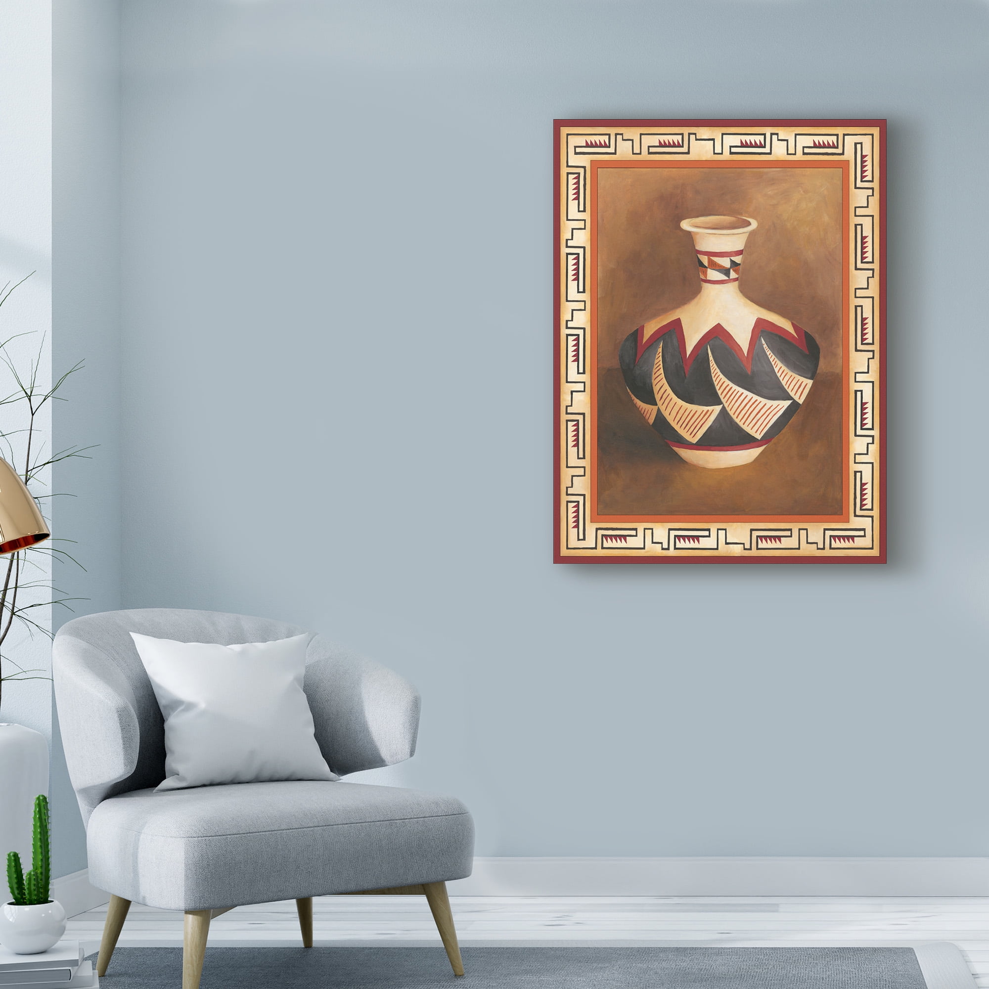 Trademark Fine Art 'Southwest Pottery II' Canvas Art by Chariklia Zarris
