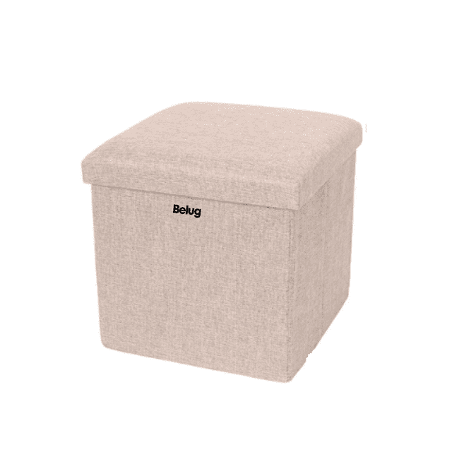 Silla Cubo Organizador Plegable Cajón Almacenador Hogar Belug Beige
