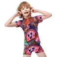 thumbnail image 4 of Kirby Boys Two Piece Rash Guard Swimsuits Kids Short Sleeve Swimwear Sets Bathing Suit, 4 of 7
