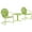 Key Lime, variant on Pemberly Row 3Pc Metal Patio Conversation Set in Key Lime Green