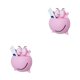 thumbnail image 1 of Soporte para cepillo de dientes Moyic ventosas de pared 2piezas rosado, 1 of 5