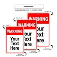 thumbnail image 5 of Warning Your Text Here Novelty Display Outdoor Indoor Unique Aluminum Metal Sign 8"x12", 5 of 5
