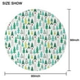 thumbnail image 6 of Green Christmas Tree Pattern Round Tablecloth 60"x60",Wrinkle Wipeable Table Cloth for Kitchen Dining Room Picnic Patio Party, 6 of 6
