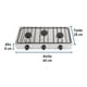 thumbnail image 3 of Parrilla de gas de sobreponer 3 quemadores, inox, Foset blanco, 3 of 3