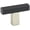 Black, variant on Alno A2805-CHP/MB Quadrato 1-3/4" Smooth Square T Bar Cabinet Knob / Drawer Knob -